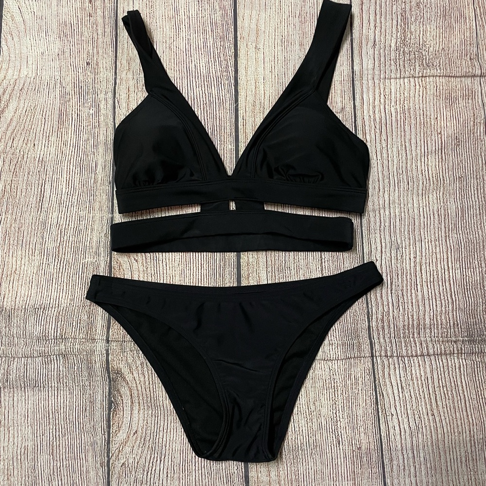 Express Black Women's Bikini Two-Piece Swimsuit